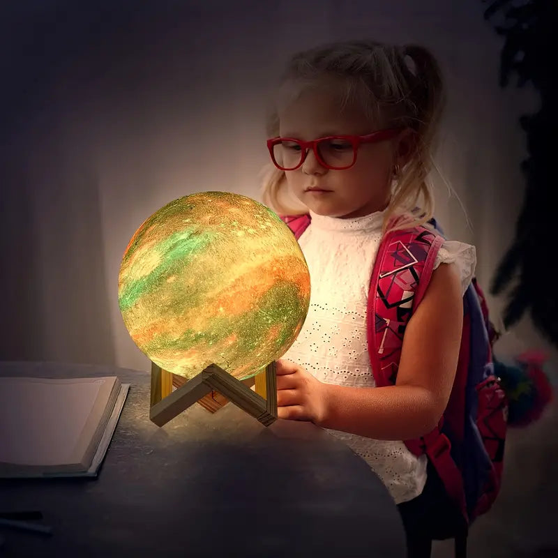 16-Hue 3D Moon LED Lamp - Magical Night Light