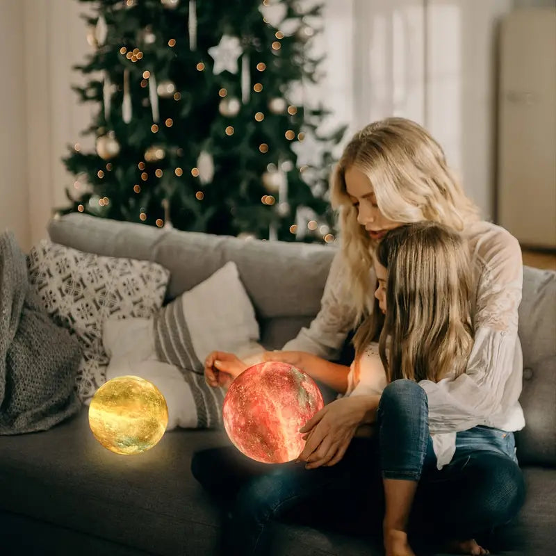16-Hue 3D Moon LED Lamp - Magical Night Light