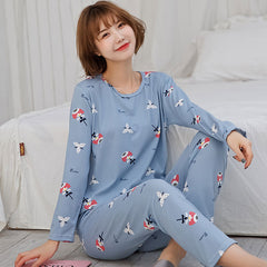 Ladies' Cozy Long-Sleeve Sleep Set