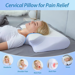 Memory Foam Cervical Pillow – Ergonomic Neck Support for Better Sleep
