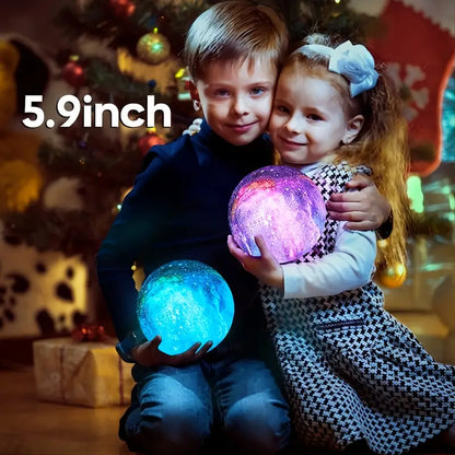 16-Hue 3D Moon LED Lamp - Magical Night Light