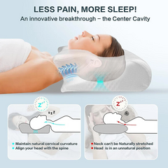Memory Foam Cervical Pillow – Ergonomic Neck Support for Better Sleep